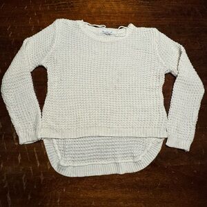 Caren Sport Knotted Cable knit Hi low Long Sleeve Sweater